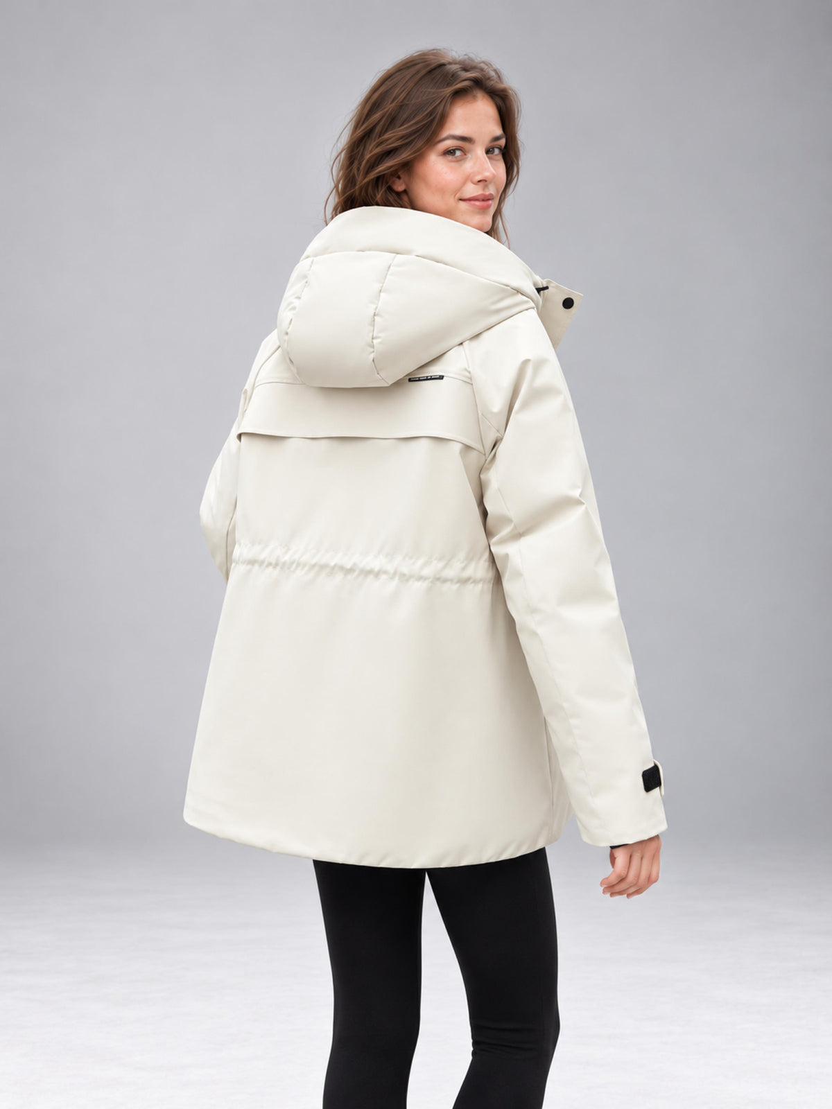 Fernlow Damen-Parka mit Kapuze – mittellanger Wintermantel