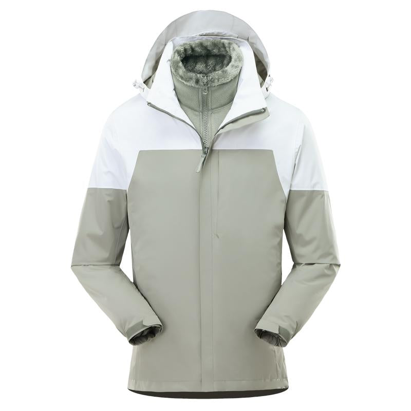 Fernlow Damen 3-in-1 Outdoorjacke – wasserdichte Jacke mit herausnehmbarem Fleece
