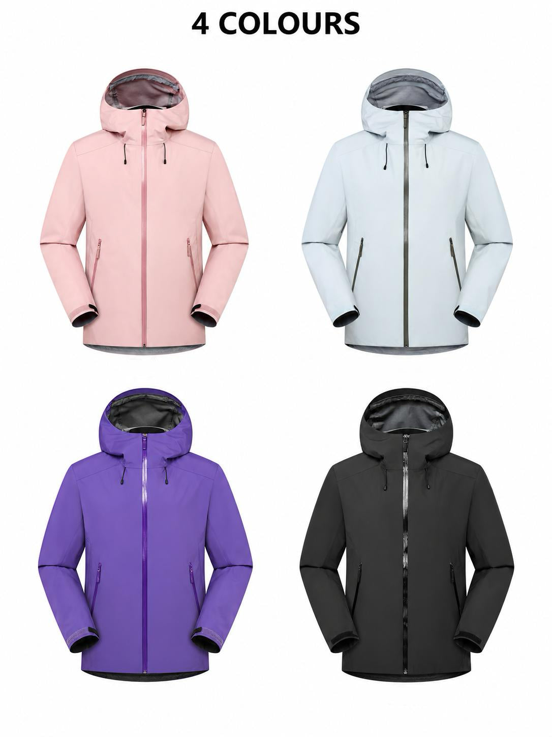 Fernlow Damen-Wanderjacke – wasserdichte Outdoorjacke mit Kapuze